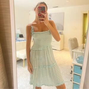 Blue Gingham Cover Up